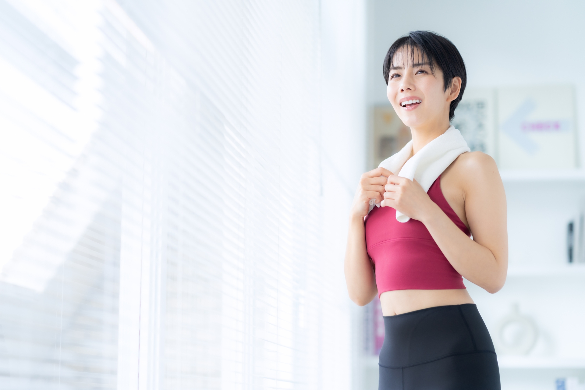 ピラティスの女性
